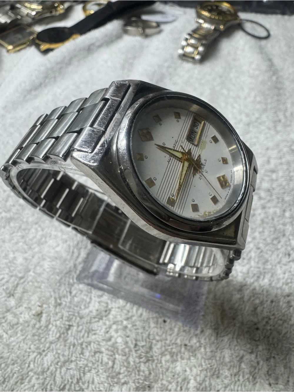 Citizen Silver Stainless Steel Analog Watch with Day-Date